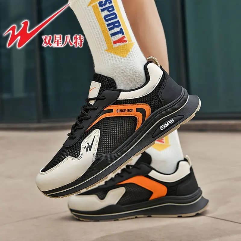 Mesh Soft Trendy Men Sports Running Shoes Breathable Lightweight Casual Sneakers Comfort Outdoor Daily Footwear