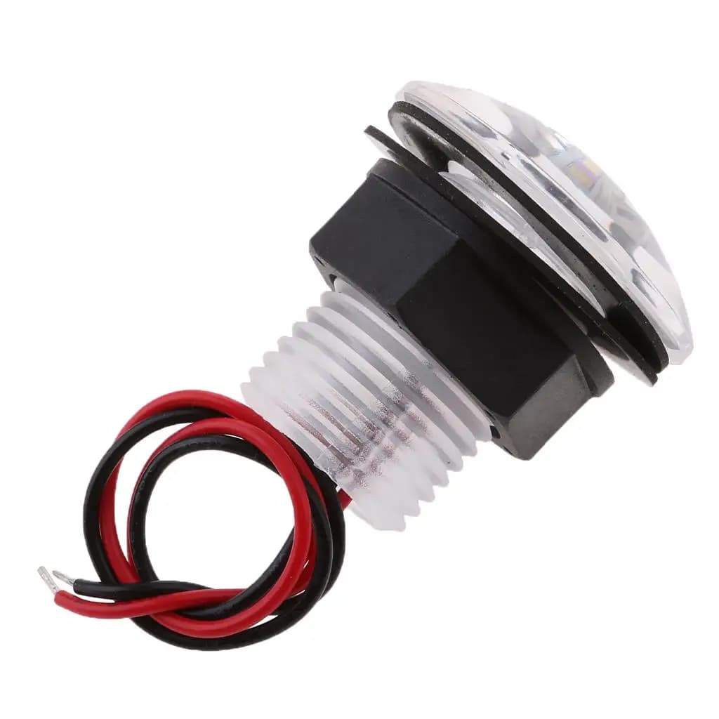 Luce LED per Scale Impermeabile, Lampada di Cortesia Blu in Plastica per Barche, Pozzi di Ancoraggio e Scenari Esterni