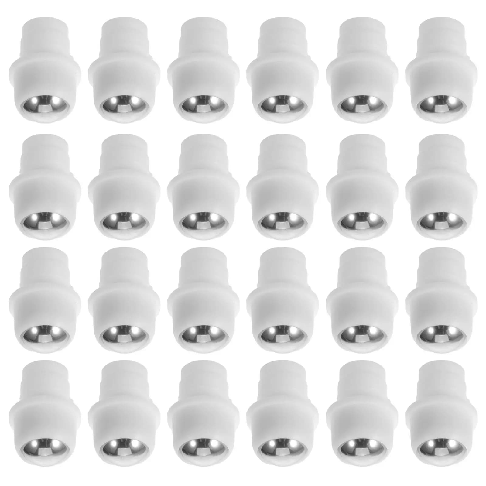 50 Pezzi Accessori per Rollerball di Oli Essenziali, Inserti in Acciaio Antiperdita, Tappi Rollerball per Bottiglie di Vetro Ricaricabili per Aromaterapia