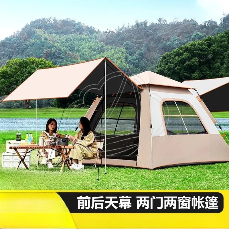 Quick Setup Folding Canopy Tent Thickened Waterproof for Camping Beach Outdoor Use