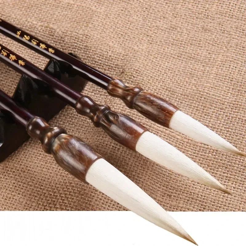 High-quality Chinese Calligraphy Brush Pen Weasel Woolen Multiple Hair Writing Brush Medium Regular Script Painting Brush Set