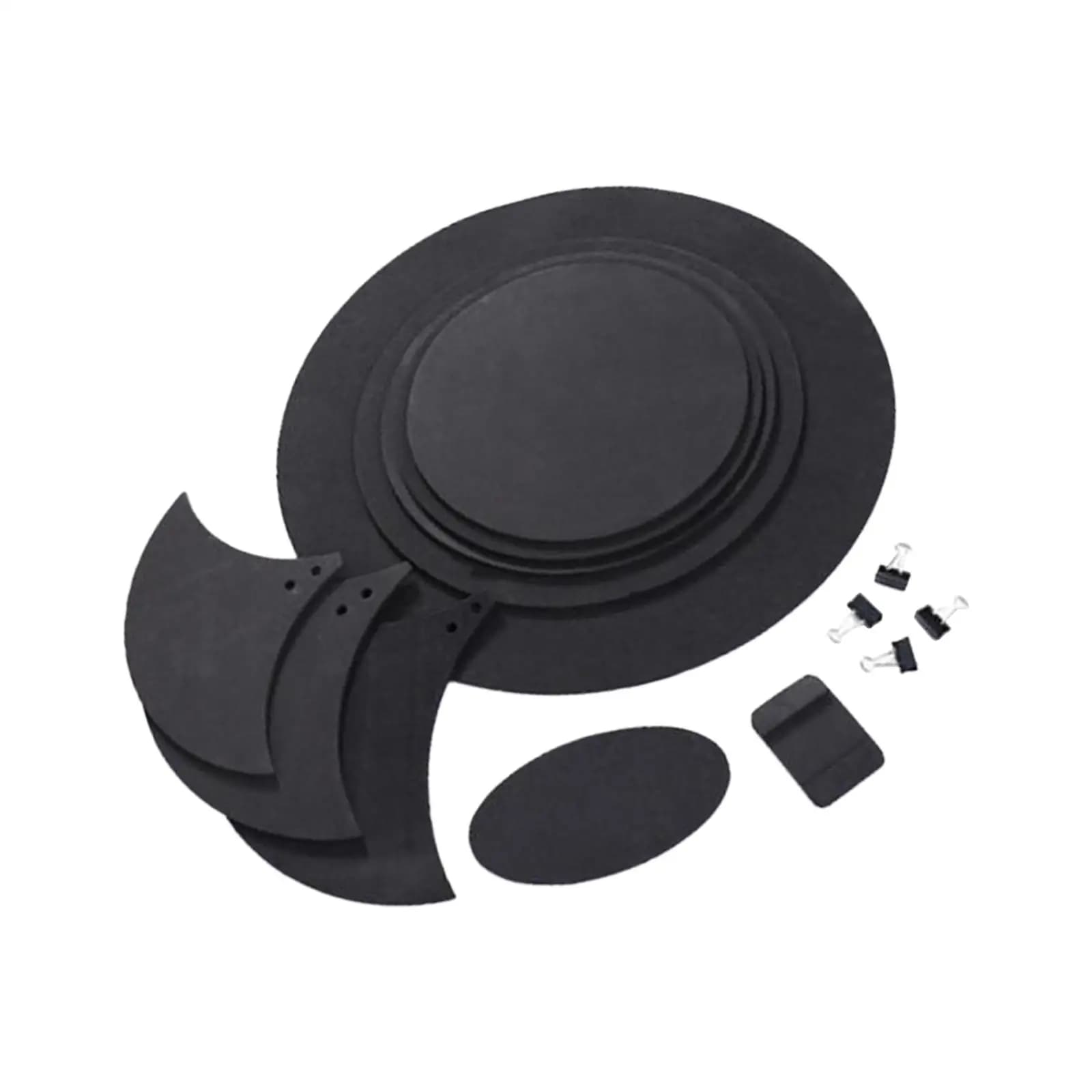 Cuscinetti Fonoassorbenti in Schiuma di Cotone per Tamburo, Smorzatore per Rullante, Accessorio per Percussioni per Pratica Interna ed Esterna