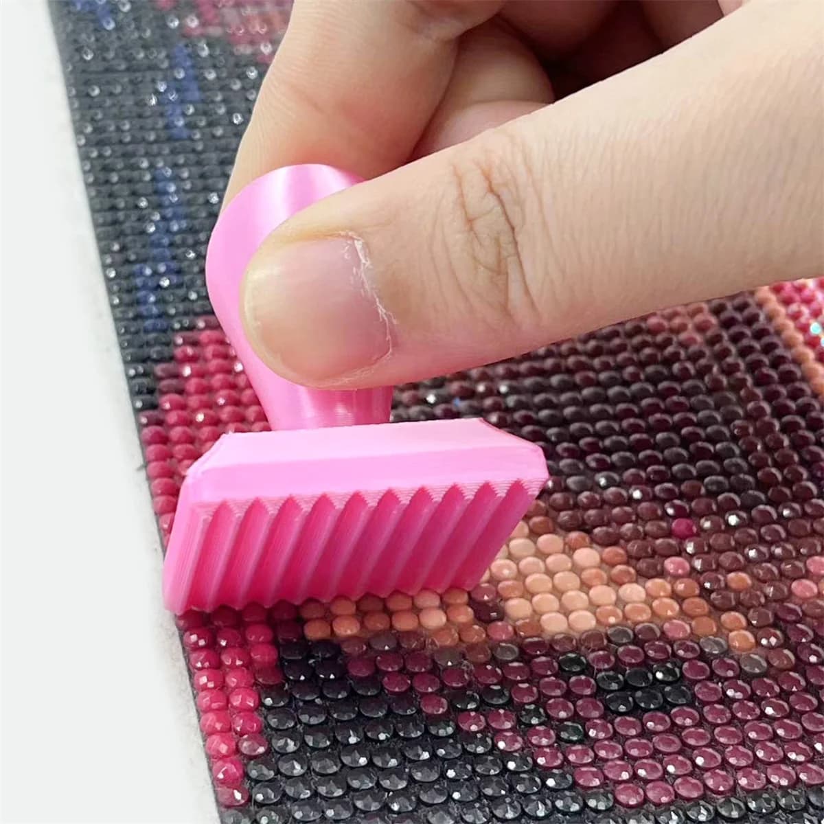 3D Printed Embossing Roller & Detachable Diamond Painting Brush, Labor-Saving Drill Press Tool