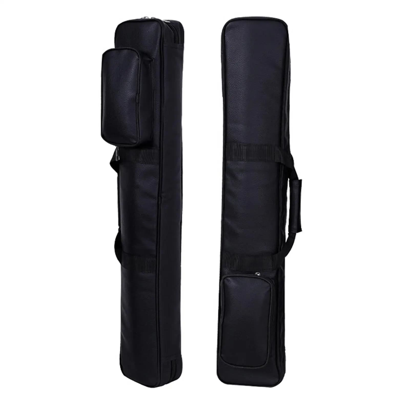 Borsa Porta Accessori da Biliardo in Pelle PU, Custodia per Stecche da Biliardo con Tasca per Porta Stecche e Gesso per Biliardo e Snooker