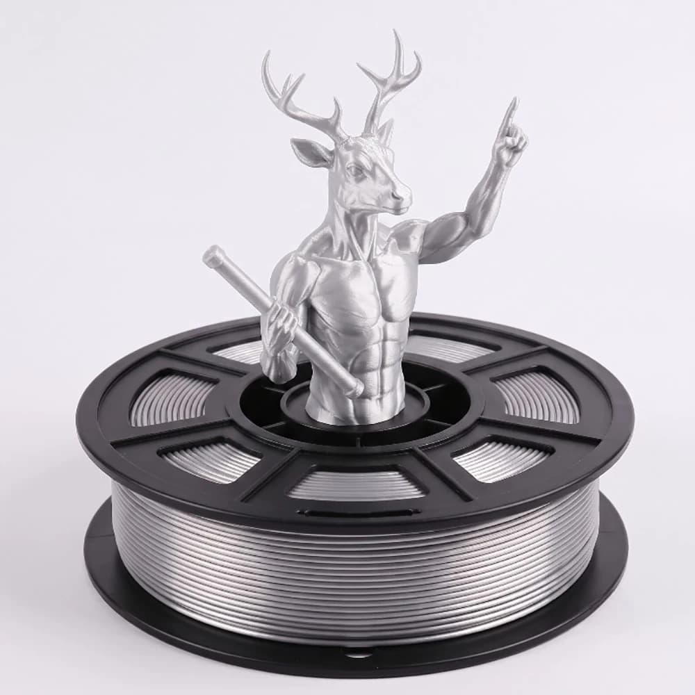 PLA 3D Printer Filament 1.75 mm Silk 250g 0.55 LBS Spool 3D Printing Material Shine Silky Shiny Metallic Metal PLA Filament