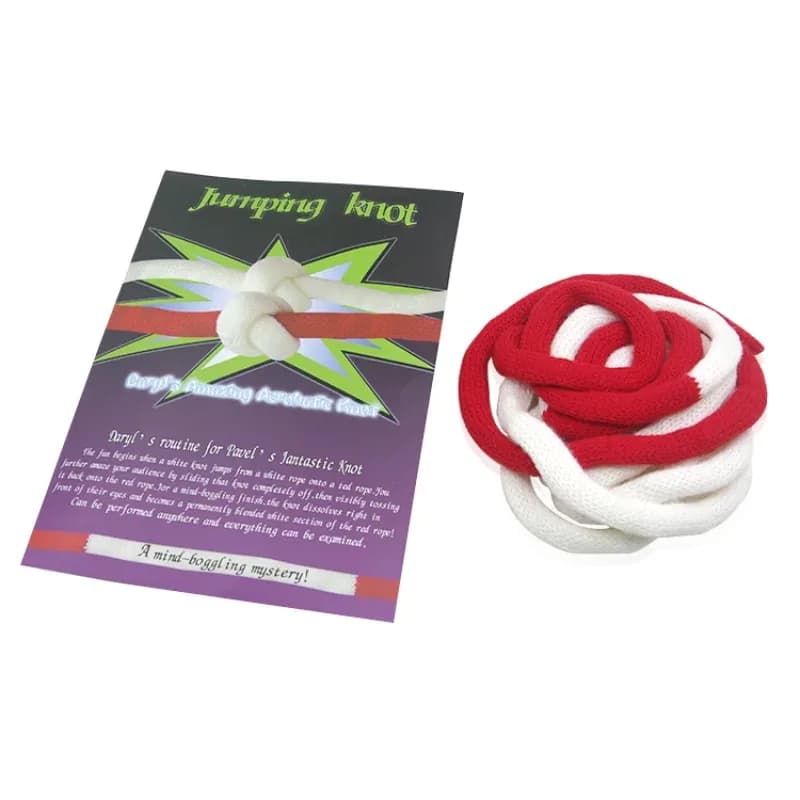 Amazing acrobatic knot of Daryl Pakistan's Jumping Node Carrick Bend Magic Rope Magic Puntelli stage magic, Close Up Magie Magic Finger
