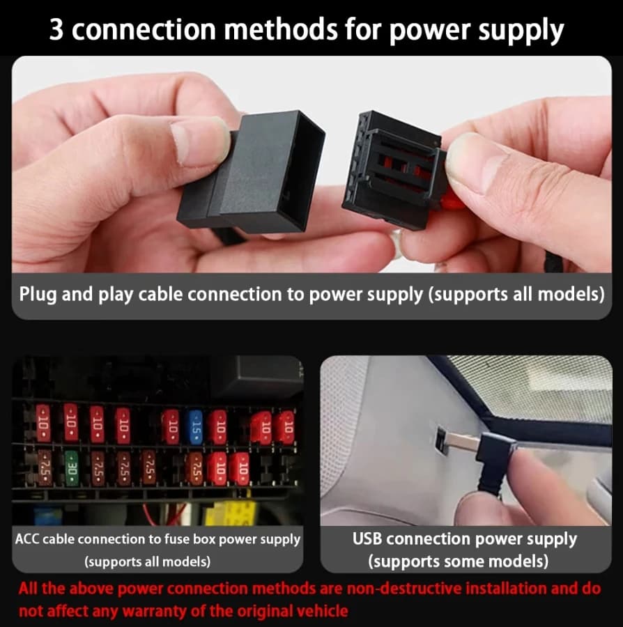 Registratore Video 4K Plug and Play per Ford Explorer 2024 2025, Dash Cam WiFi DVR per Auto
