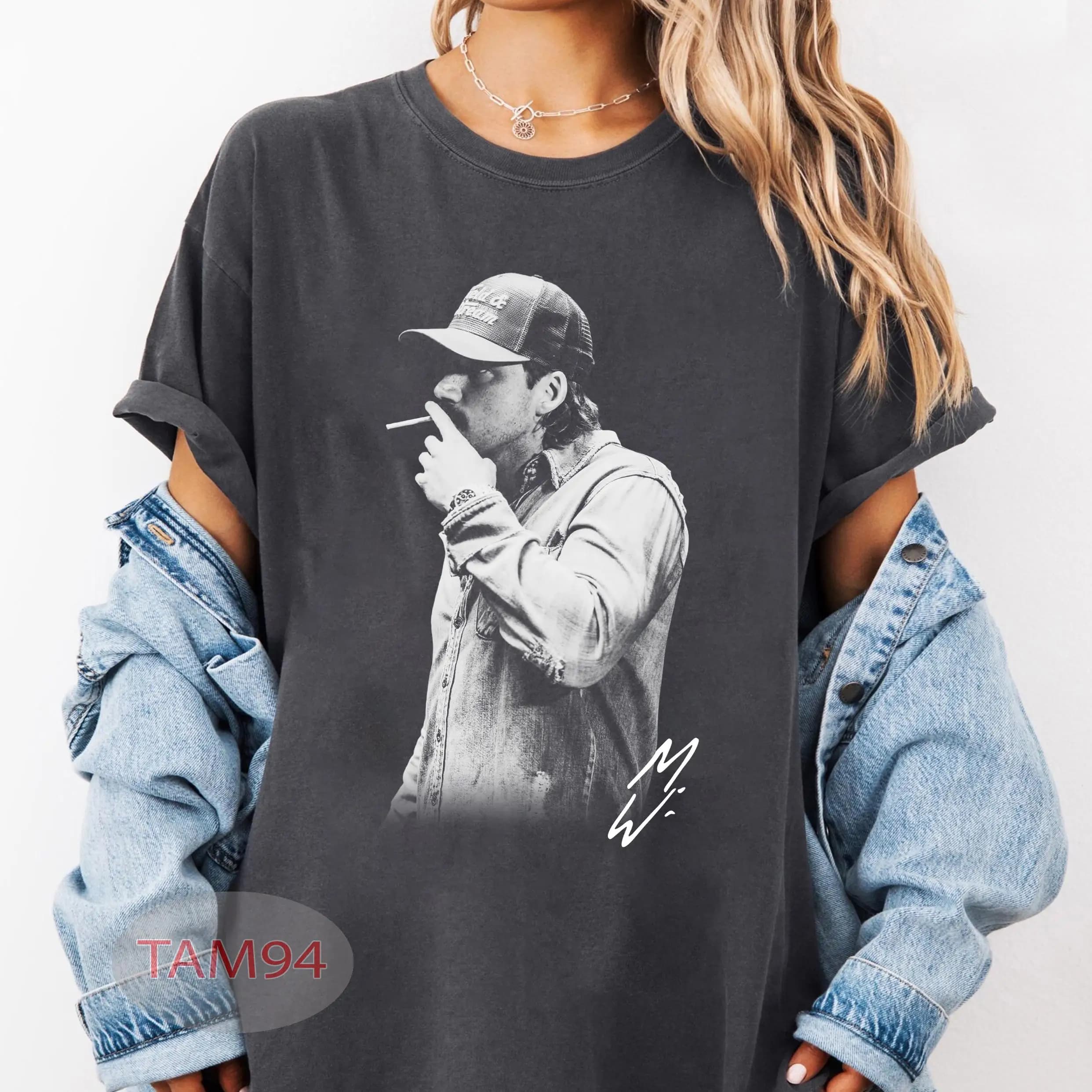 Maglietta grafica Morgan Wallen 20 Cigarettes, maglietta unisex per fan della musica country