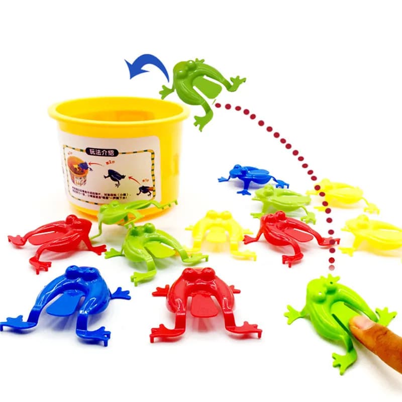 20 pieces of solid frog jumping frog bouncing plastic frog jumping educational toy for kids, gift for baby wedding favors, birthday