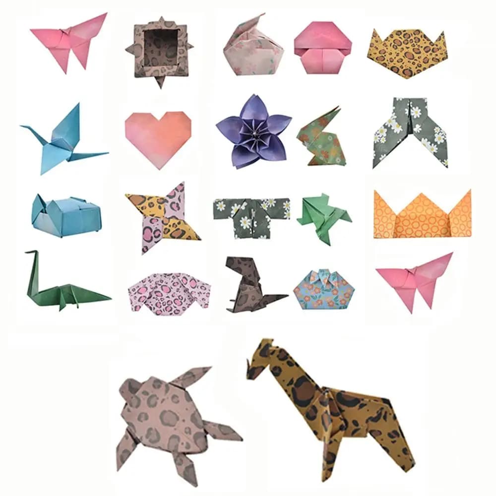 80 pcs Colorful Double Sided Origami Paper Fold Art Material 14x14cm Folding Papers DIY Handmade Craft Paper Girls