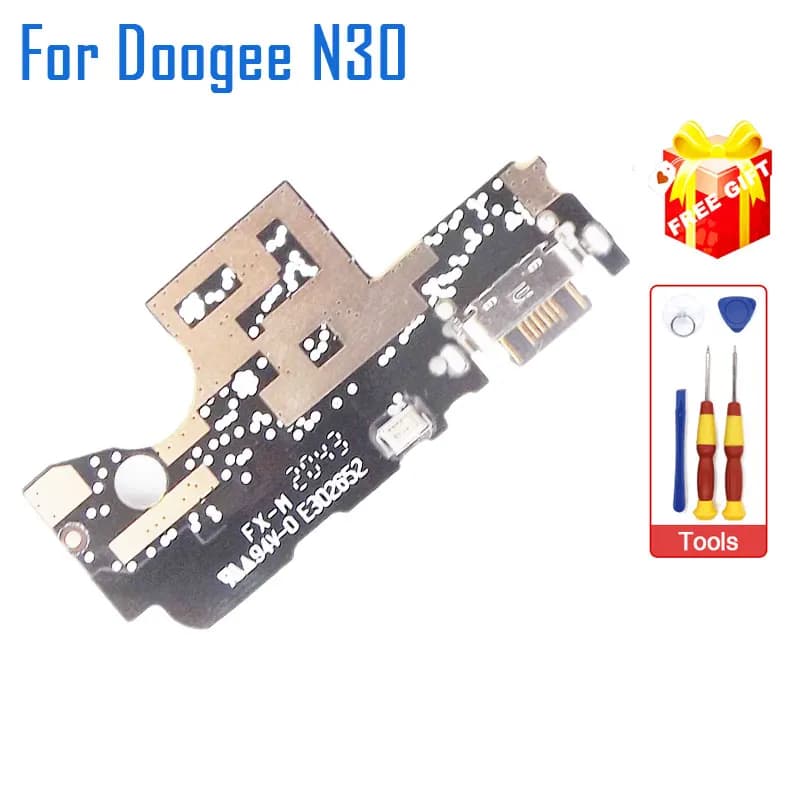 DOOGEE N30 Scheda USB Nuovo Dock di Ricarica Originale Spina Porta di Ricarica Con Microfono Riparazione Accessori di Ricambio Per DOOGEE N30