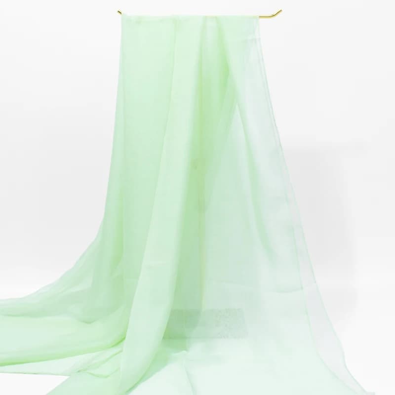 Sciarpa Grande in Seta di Gelso Pura al 100% da Donna, Tinta Unita, in Chiffon di Seta Leggero e Traspirante, Accessorio di Moda