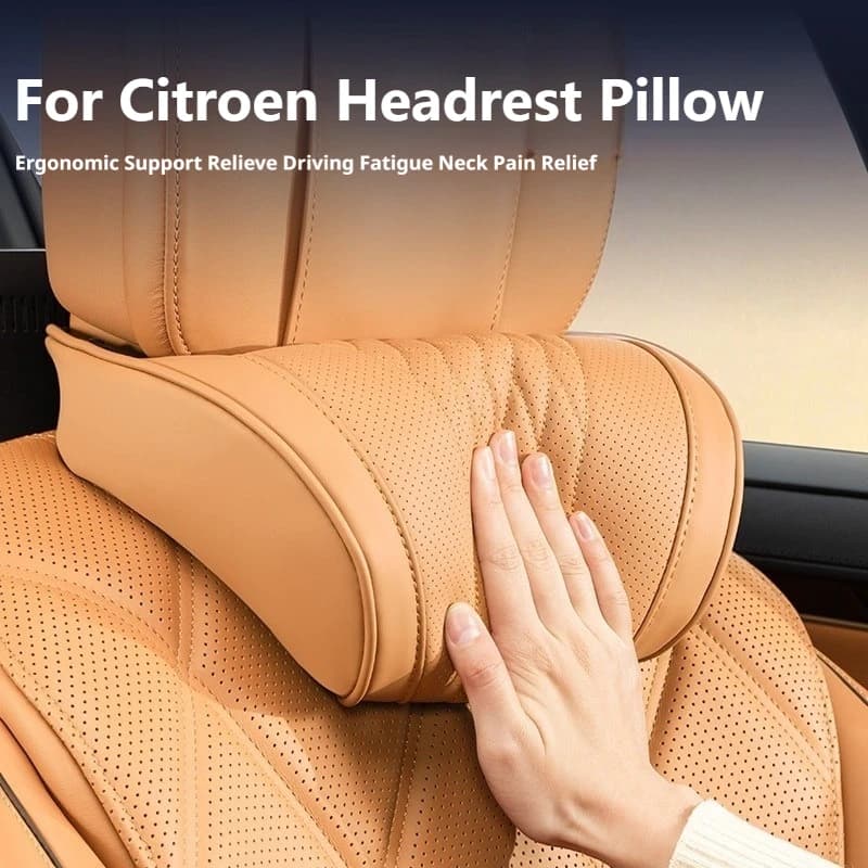 Car Neck Pillow Lumbar Memory Foam Latex For Citroen C4 C5 C5 Aircross e-C4 DS3 Berlingo C-Elysee C3 Aircross C3 Car Accessories