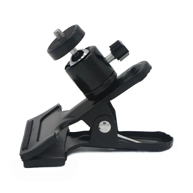 1Pcs Flash Holder Mount Half Metal Camera Clamp With 360 Swivel Photography Ball-Head 1/4" Threaded Screw For Camera Tripod SLR