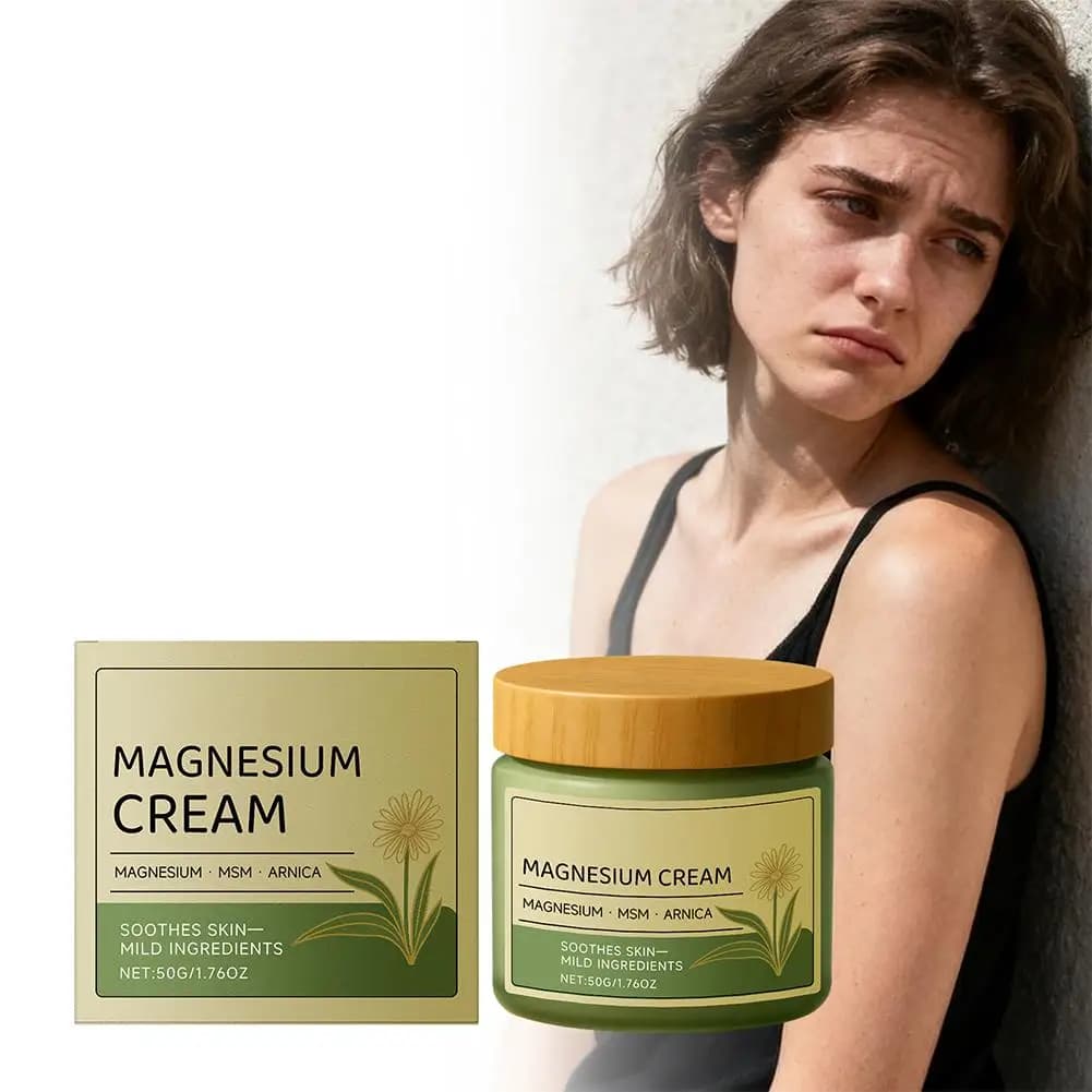 Daily Use Plant Extract Magnesium Cream Relieves Muscle Strain Maintains Skin Moisture And Improves Overall Body Skin Condition