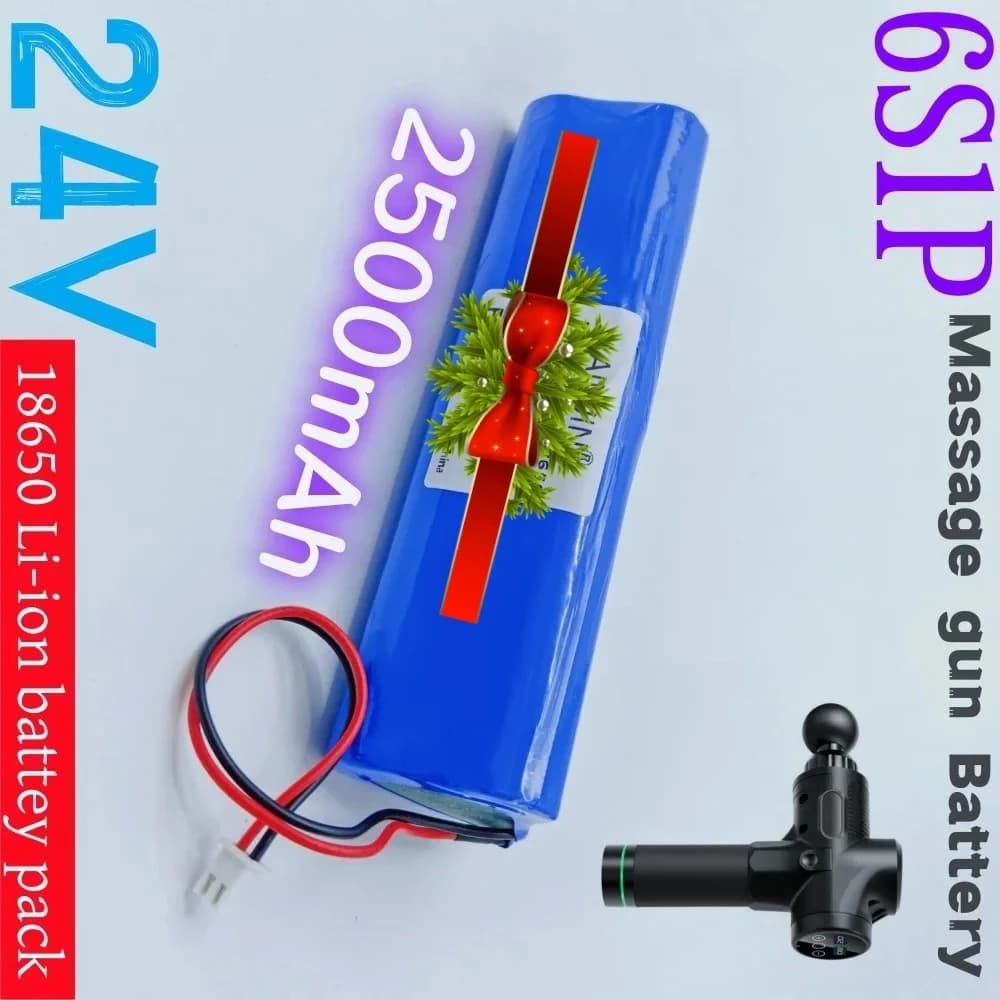 24V 2500mAh 6S1P for massage gun, BMS rechargeable lithium-ion battery