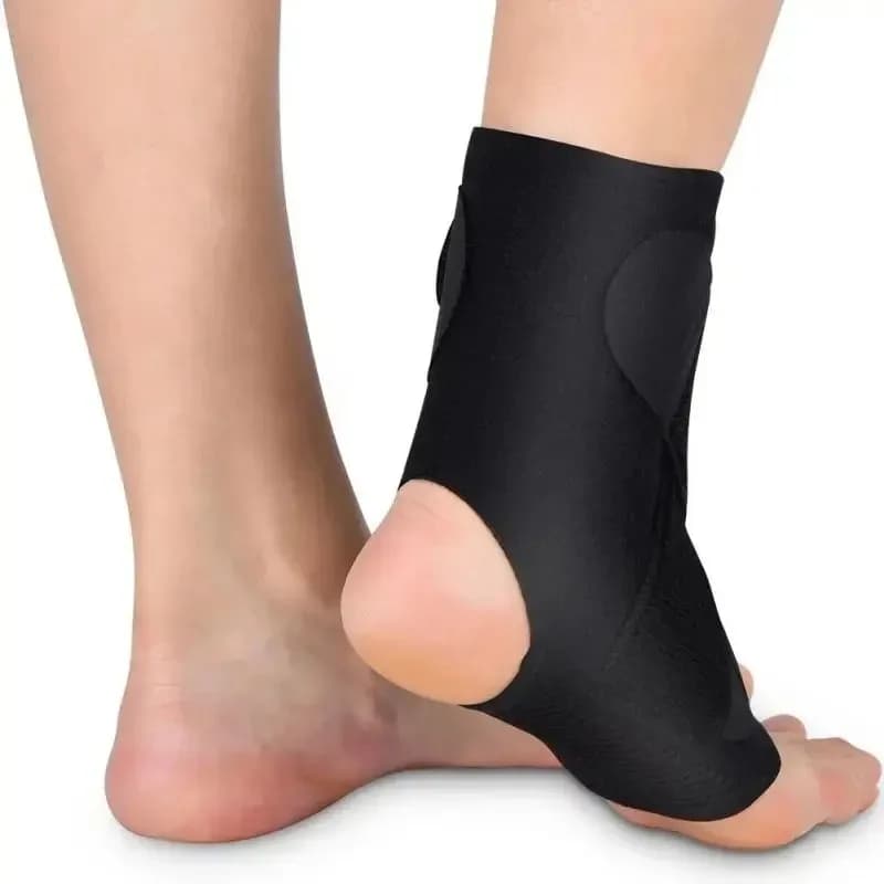 Protezione per Caviglia Regolabile e Avvolgente per Fitness, Basket, Alpinismo, Traspirante con Fascia a Pressione