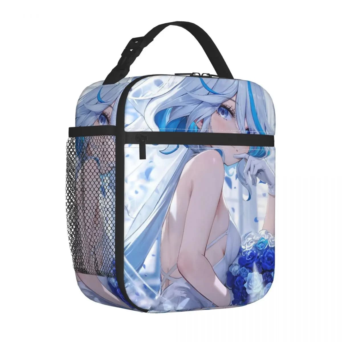 Borsa per il pranzo isolata Furina Genshin Impact Merch per scatola per alimenti da ufficio Bento Box termica riutilizzabile