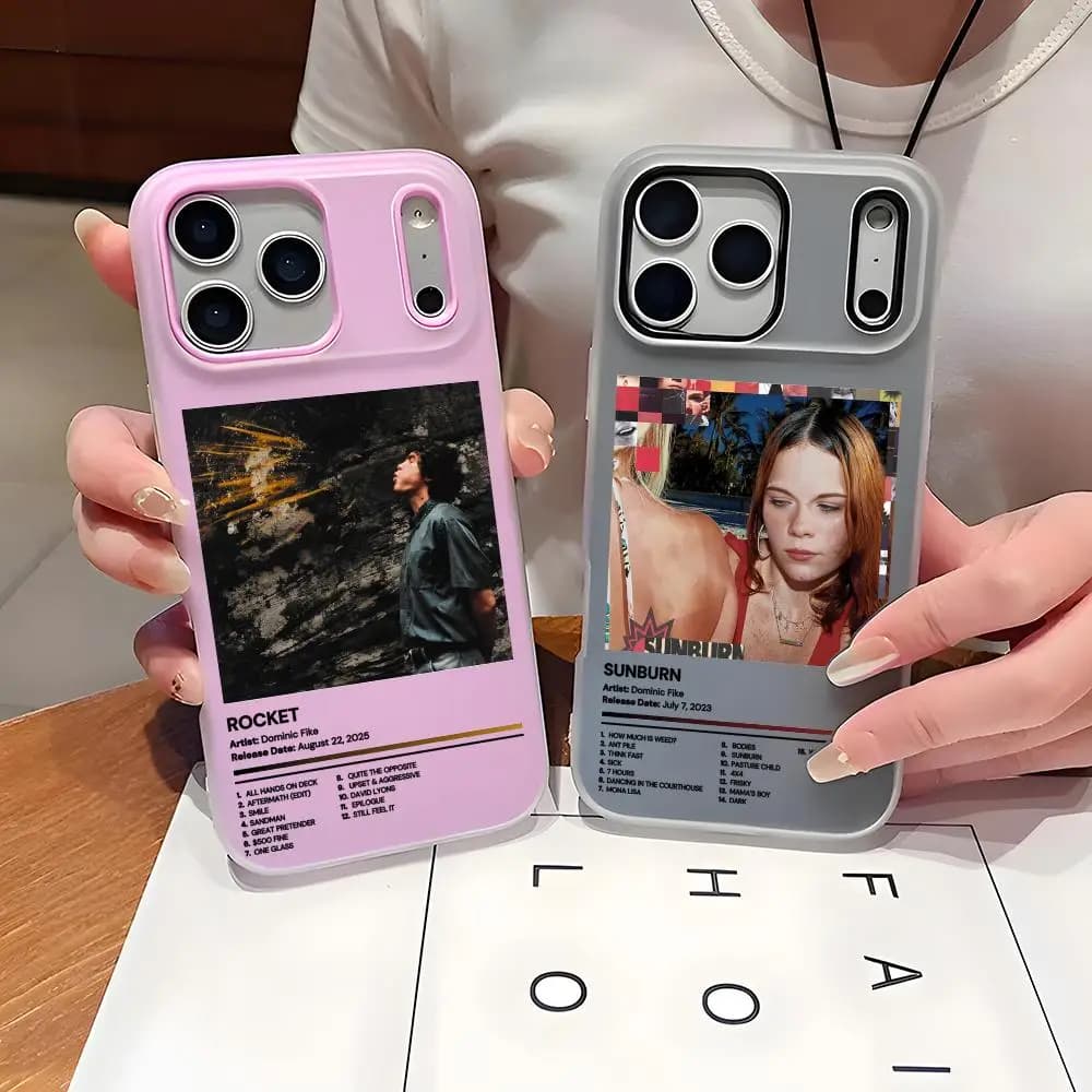 Custodia per telefono Singer D-Dominic Fike in TPU trasparente effetto gelatina per iPhone 17 16 15 14 13 12 11 Pro Max Plus Mini, sottile e protettiva