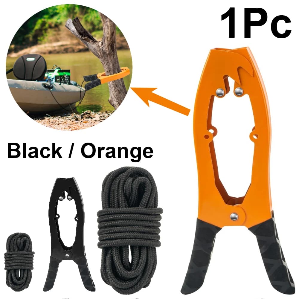 Impugnatura di ancoraggio per kayak da 1 pezzo con paracord da 16,4 piedi per ancoraggio galleggiante in canoa per pesca in barca e accessori per kayak da campeggio