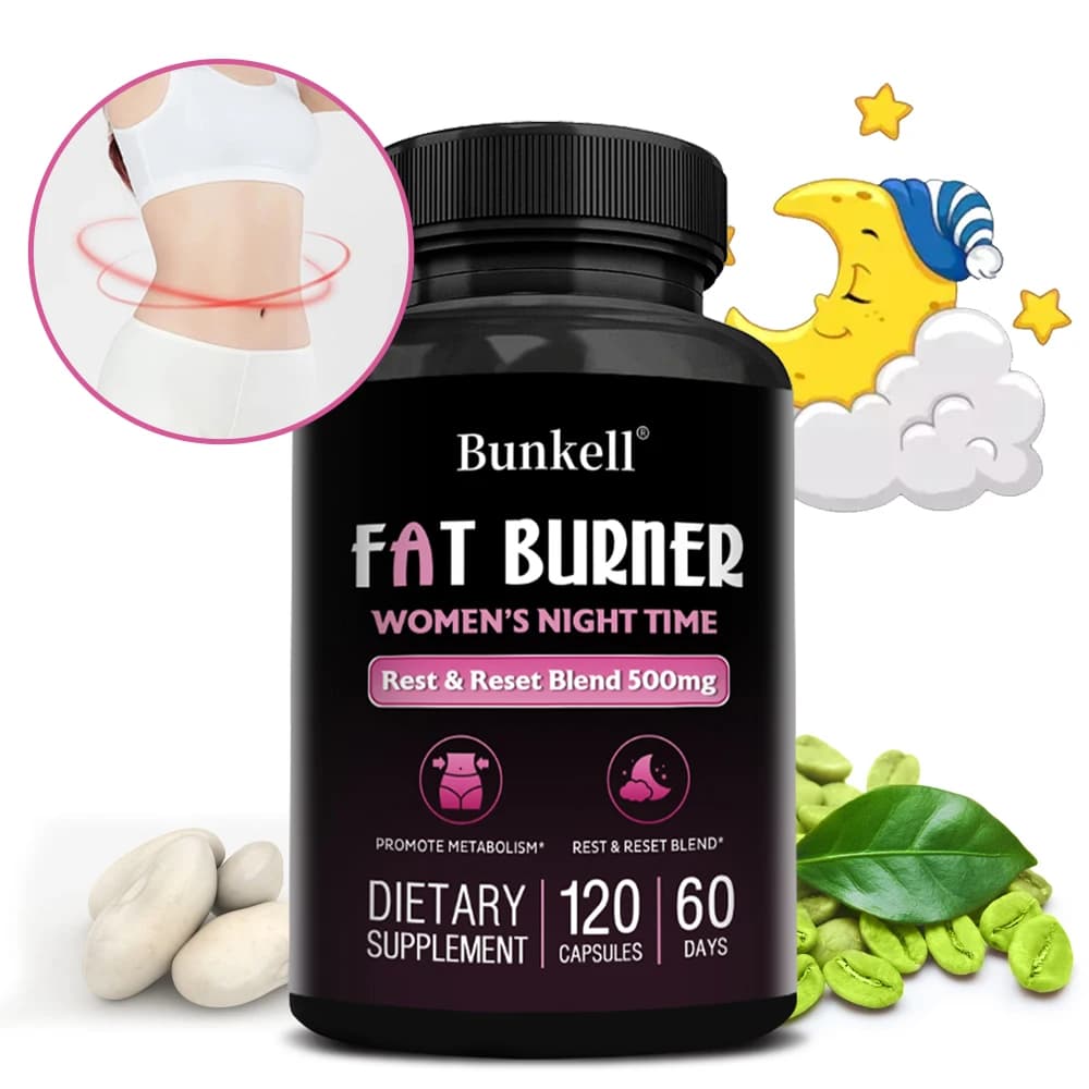 Nocturnal capsules for fat burning: improve the immune system, promotes metabolism, healthy weight management, 120 capsules