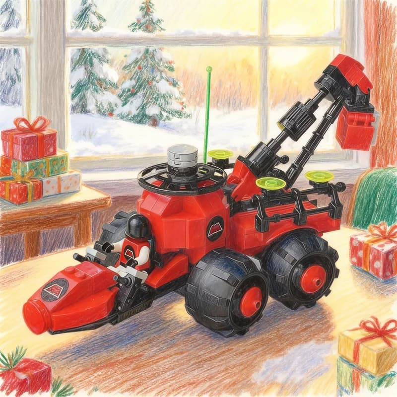 Set di Costruzioni MOC Space M Tron Celestial Forager Remake, 301 Pezzi, Giocattoli Creativi, Regalo di Natale, Idea Fai-da-Te
