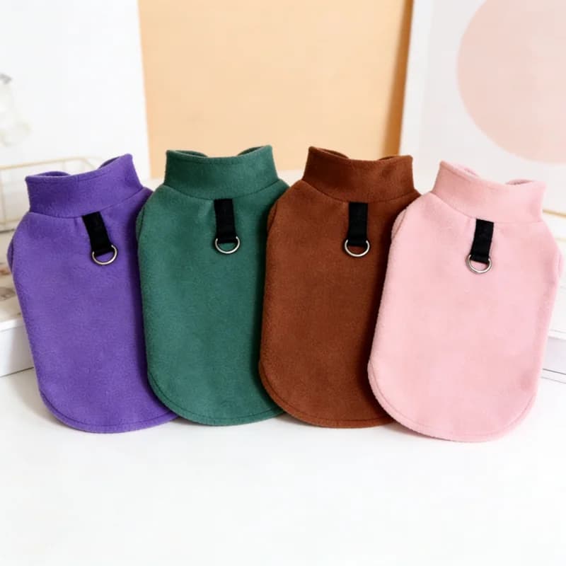 Gilet di Lusso per Cani con Cappuccio, Abbigliamento Primaverile in Peluche, Giacca Calda e Morbida per Cuccioli, Felpa con Collo Alto per Gatti, Costume per Cani