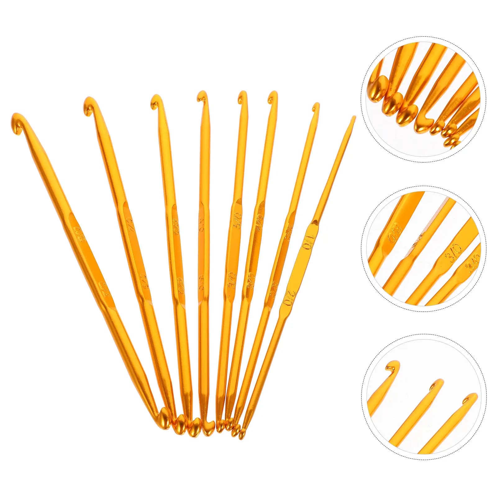 Set di 8 uncinetti multiuso professionali, aghi da maglia grandi con superficie liscia e lucida per maglioni, cappelli, guanti e lavori fai da te