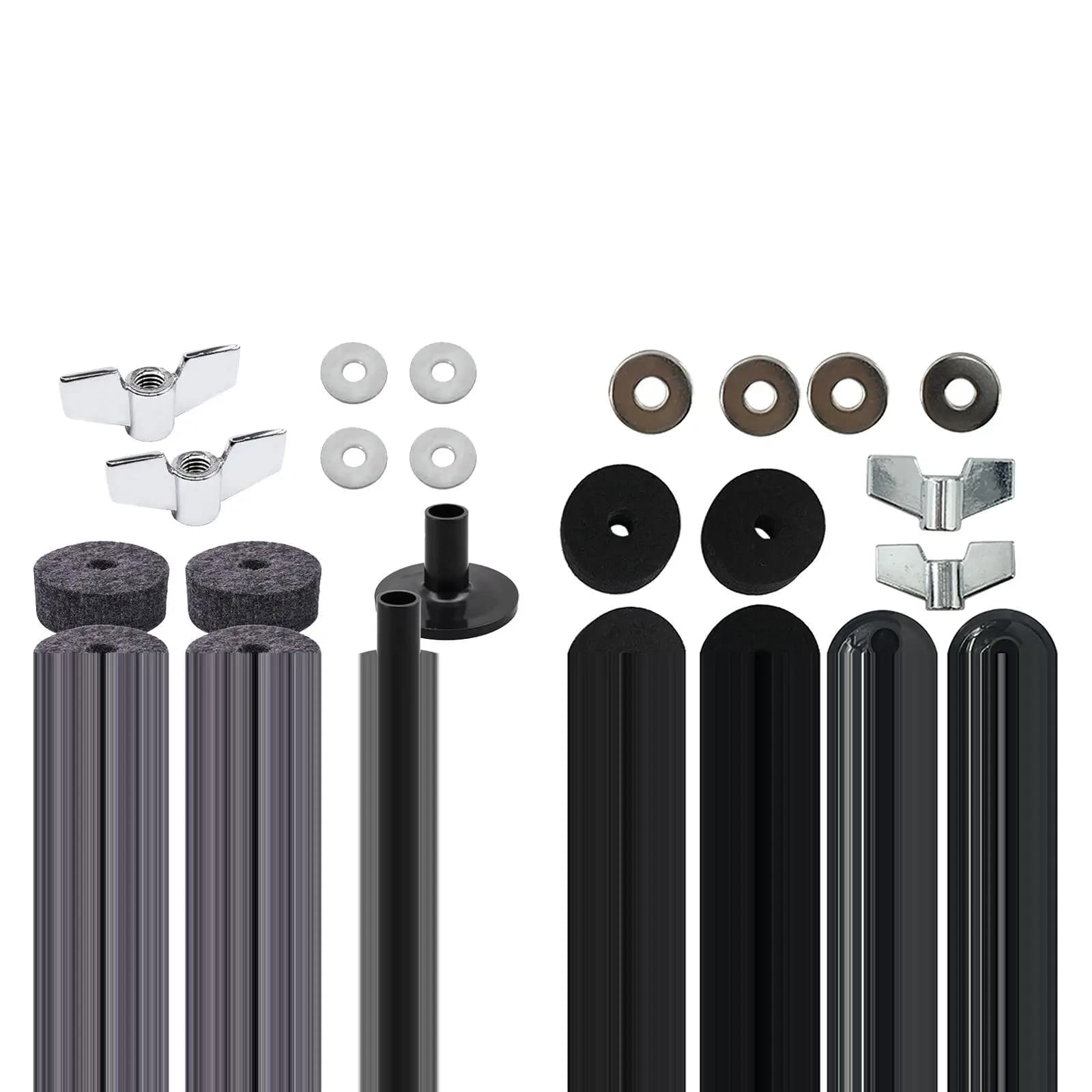 Sostituzione di piatti Durevole Hi Hat Frizione Feltri Accessorio Supporto per piatti Feltri per piatti per batteria Feltri per piatti Manicotti e rondelle per piatti