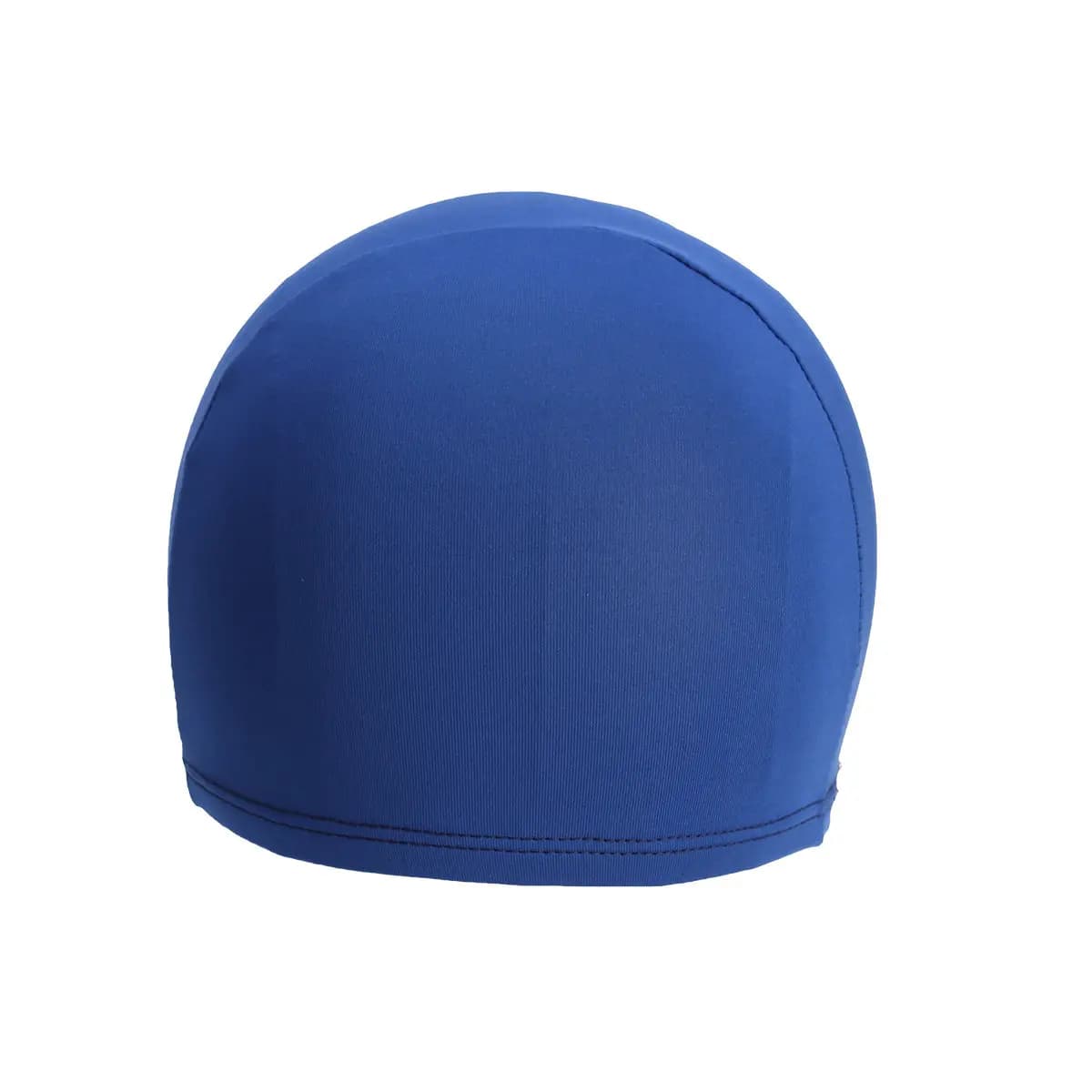 Swim Cap Adult Polyester Fabric Dark Blue Elastic Comfortable Swimming Hat One Size Fits Men Women Flower Swim Cap