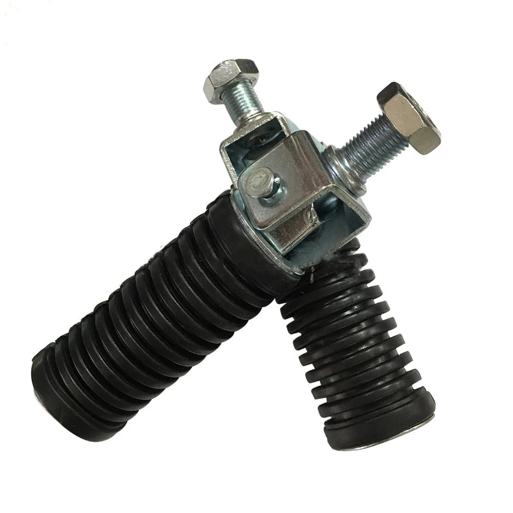 Pedane di fissaggio universali per moto da 10 mm Poggiapiedi Pedali di ancoraggio Set posteriori da corsa