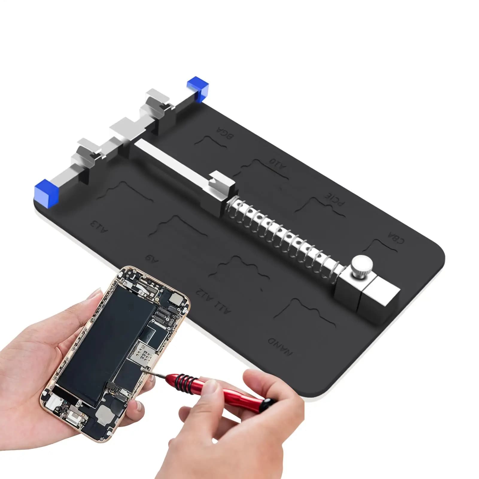 New Circuit Board Holder Adjustable Motherboard Clamp Stainless Soldering Iron Station For Beginners Adults Welding Electronics