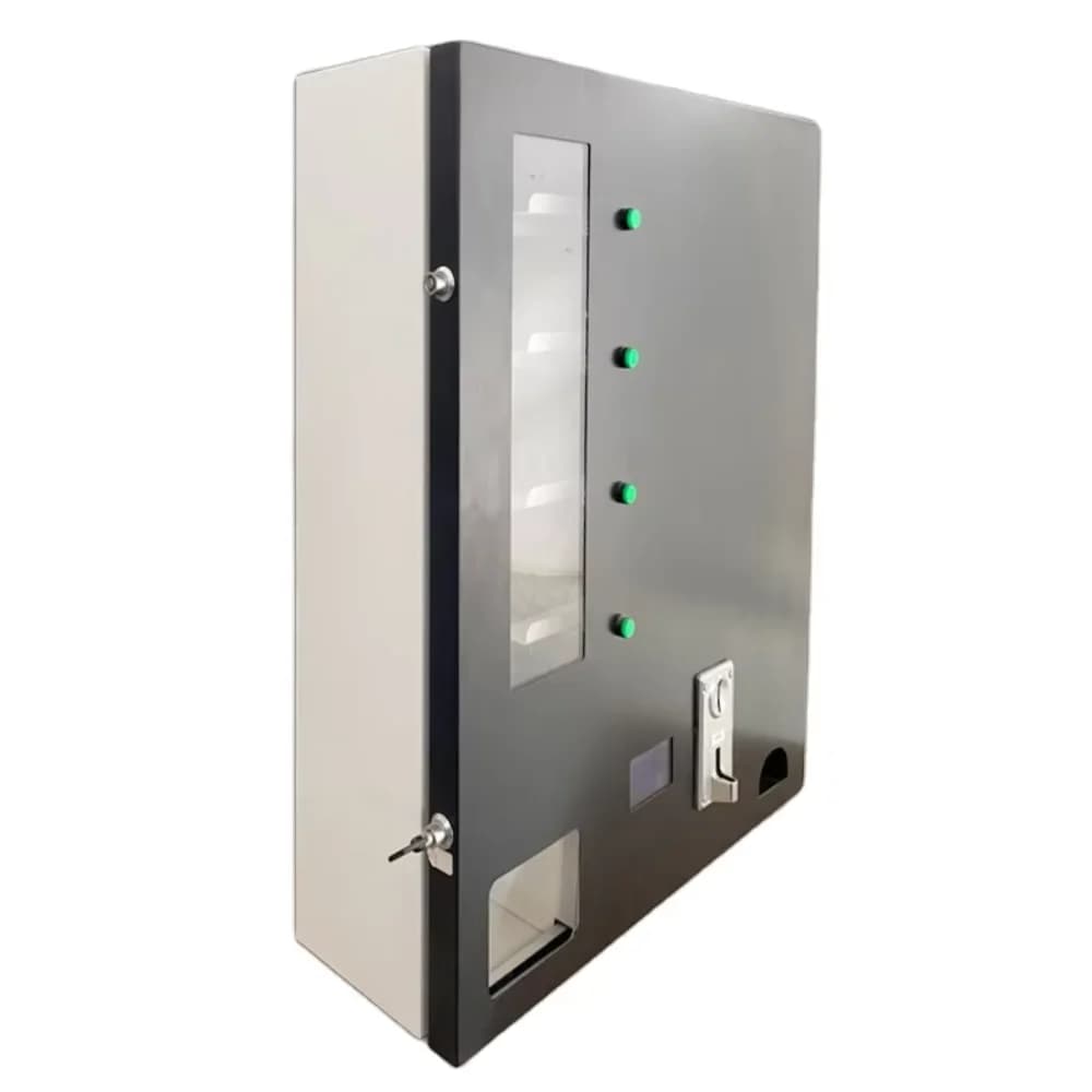 Outdoor Use Small Size Multi Payment Wall Mounted Snack Drink and Food Candy Power Bank Vending Machine
