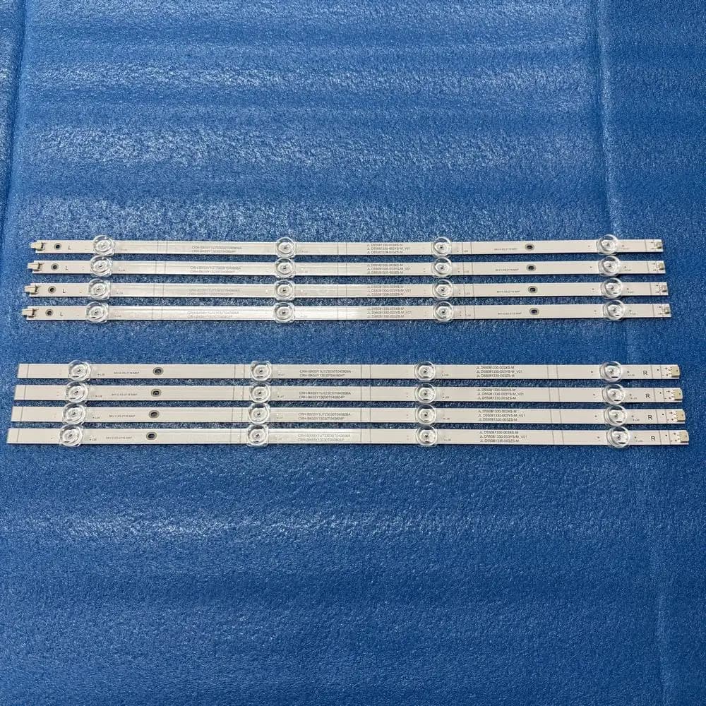Set completo di strisce di retroilluminazione a LED 8LED per Hisense 55A6CG 55A63H 55A6BG 55A6BGTUK 55A63HTUK SVH550F94 HD550Y1J72-T3L1 HD550Y1U72-T0L1