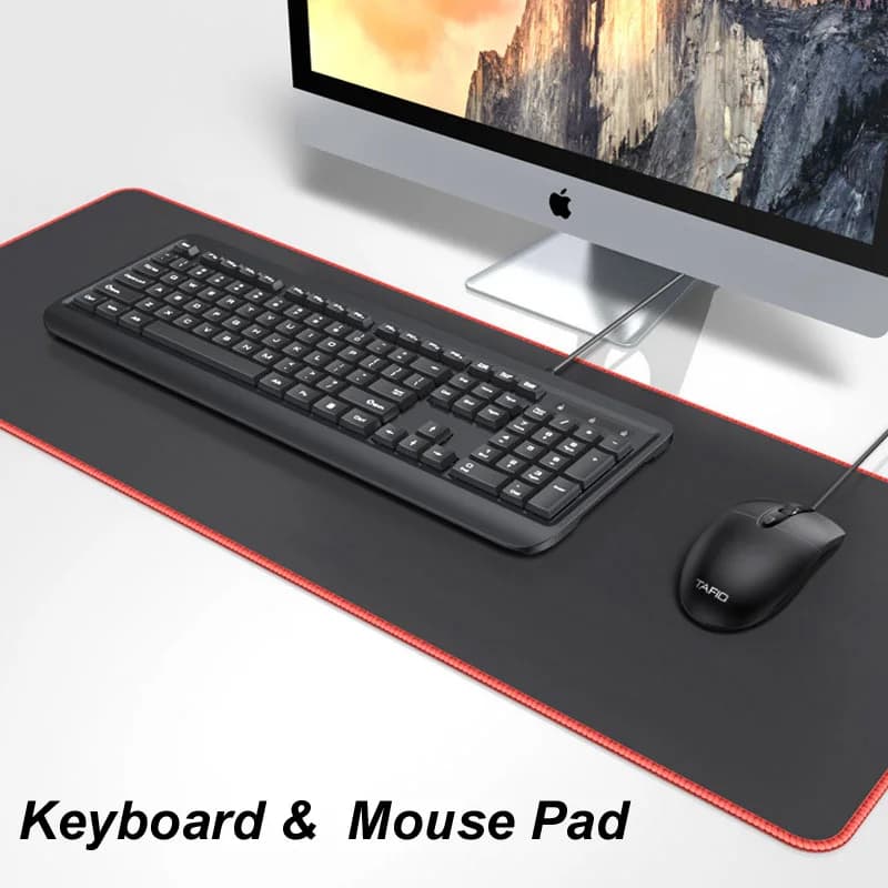 Tastiera Mouse Pad Gaming PC Computer Mousepad Large Gamer Desk Mat Black Pads Play 21*25CM 25*29CM 30*70CM 40*90CM