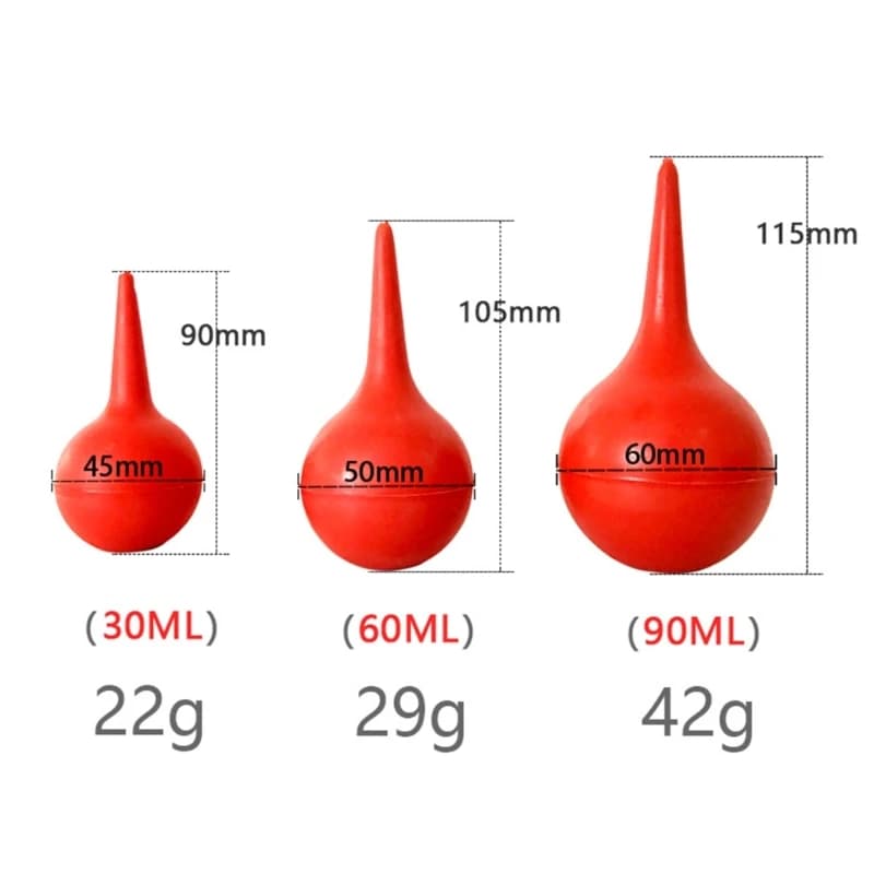 90/60/30ml laboratorio strumento laboratorio gomma manuale dispositivo aspirazione del liquido ausiliario canino felino Pet Puppy Dog soffocamento pompaggio nasale