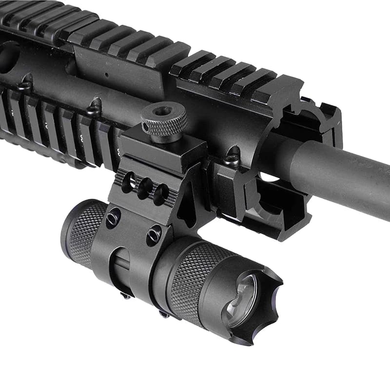 1PCS 25.4mm Quick Release Offset Flashlight Scope Mount 20mm Rail 45 Degree Sight Mount Hunting Accessories