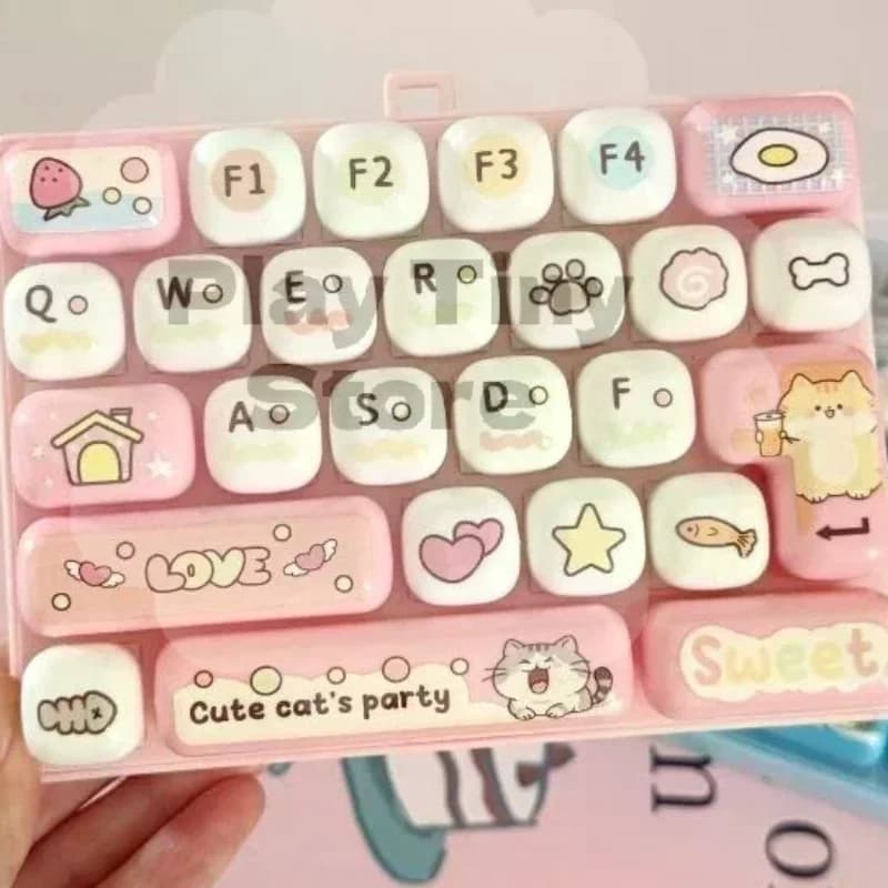 26 Key Mechanical Decompression Keyboard Cute Portable Fidget Tool for Office Work Break Stress Relax