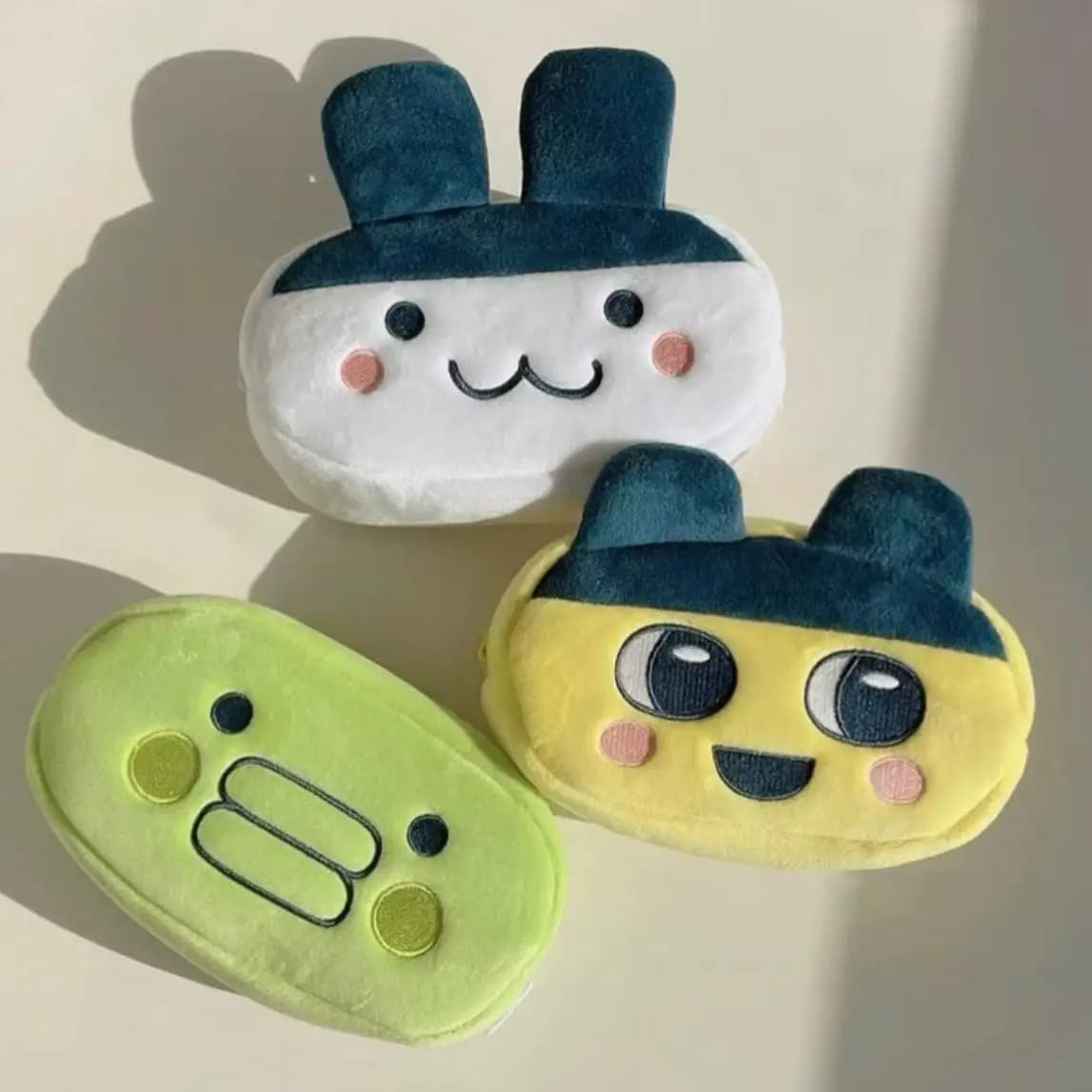 Cute Tamagotchi Plush Pencil Case Retro Digital Pet Zipper Pouch Large Capacity School Stationery Bag Kawaii Cosmetic Gift