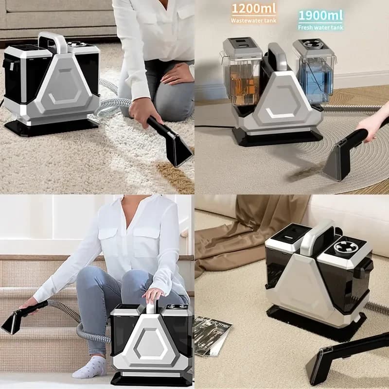 for Dual Water Tank Portable Carpet and Upholstery Car Remove Mites Deep Cleaning Stains Vacuum Cleaner Machine