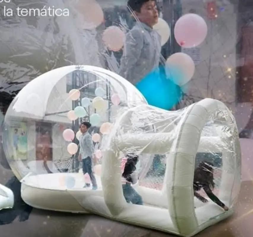Casa delle Bolle, Castello Gonfiabile, Tenda Trasparente Gonfiabile per Campeggio all'Aperto, Picnic, Feste, Trampolino Gonfiabile