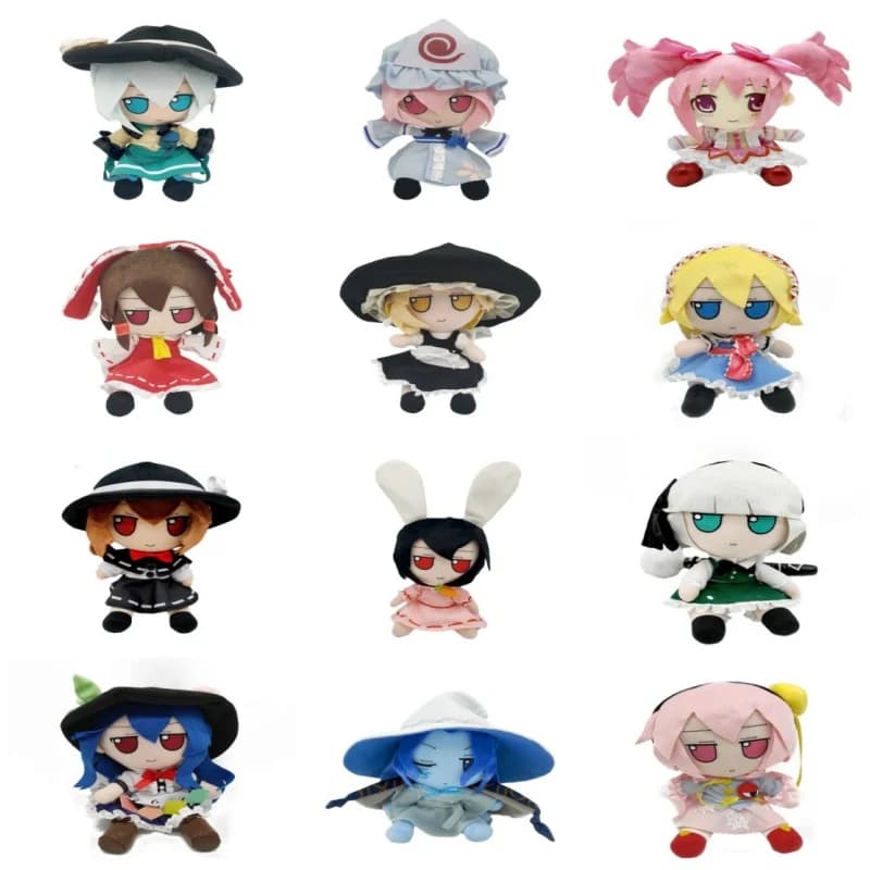 TouHou Progetto Marisa Komeiji Koishi Hakurei Reimu Hon Meirin Hata no koko Cosplay Peluche Bambola Peluche Cuscino Regalo di Natale 20 cm