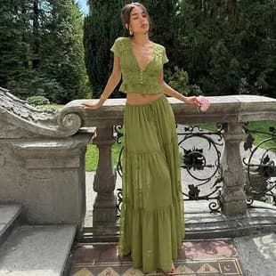 Nuovo Abbigliamento Femminile 2026: Cardigan Sexy in Pizzo e Chiffon, T-shirt e Abito con Spalline Larghe