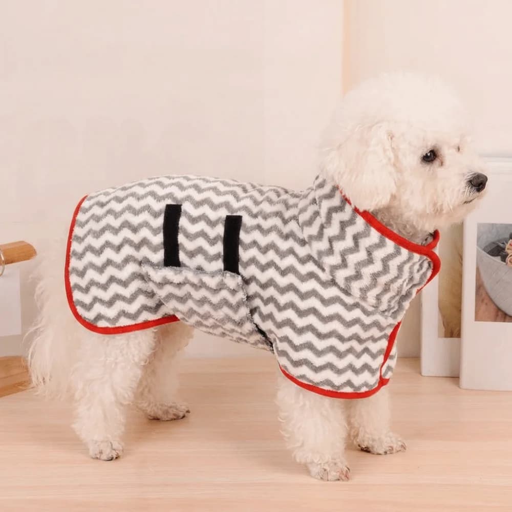 Accappatoio in Microfibra per Cani, Mantenente del Calore, Regolabile, Asciugatura Rapida, Morbido e Confortevole, Asciugamano Assorbente per Gatti, Tempo di Bagno