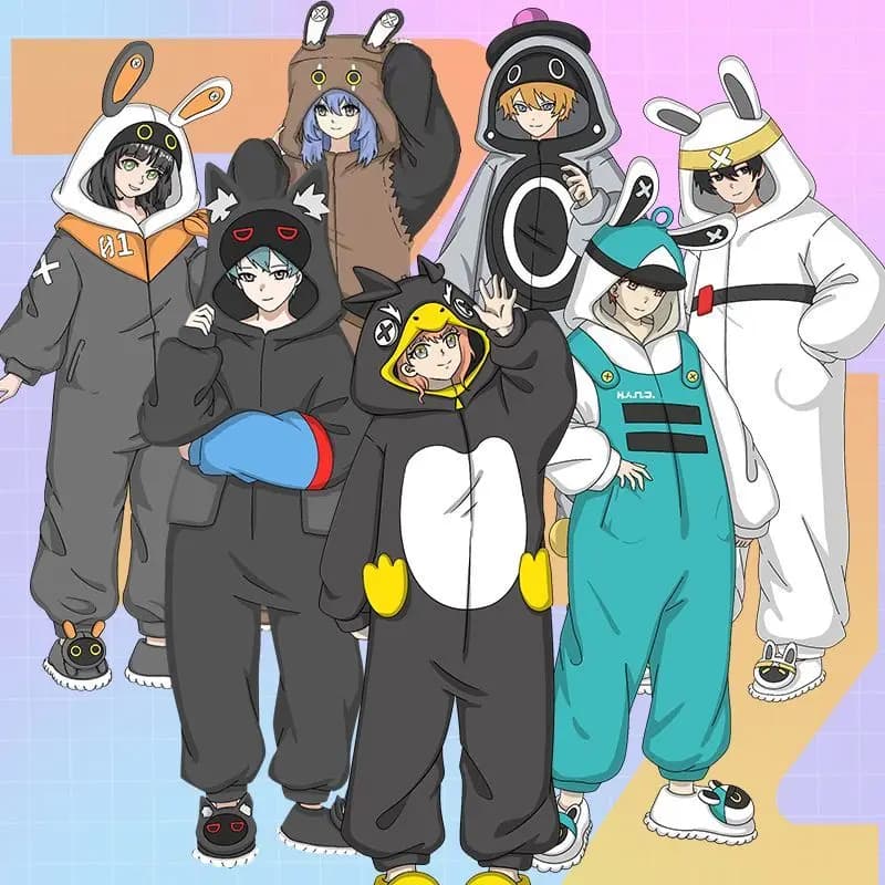 Pigiama intero in peluche cosplay di Arknights: Endfield, tuta spessa, vestaglia, tuta intera, abbigliamento da casa, pantofole, regalo per i fan