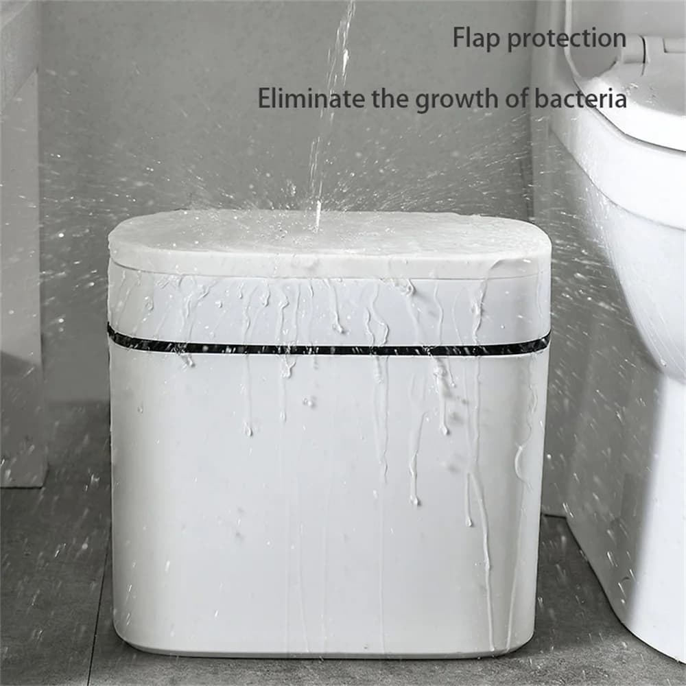 Contenitori per rifiuti da bagno da 12 litri Bidone della spazzatura a pressione Pattumiera impermeabile per uso domestico Scatola di immagazzinaggio Bidoni della spazzatura da cucina Cestino di carta