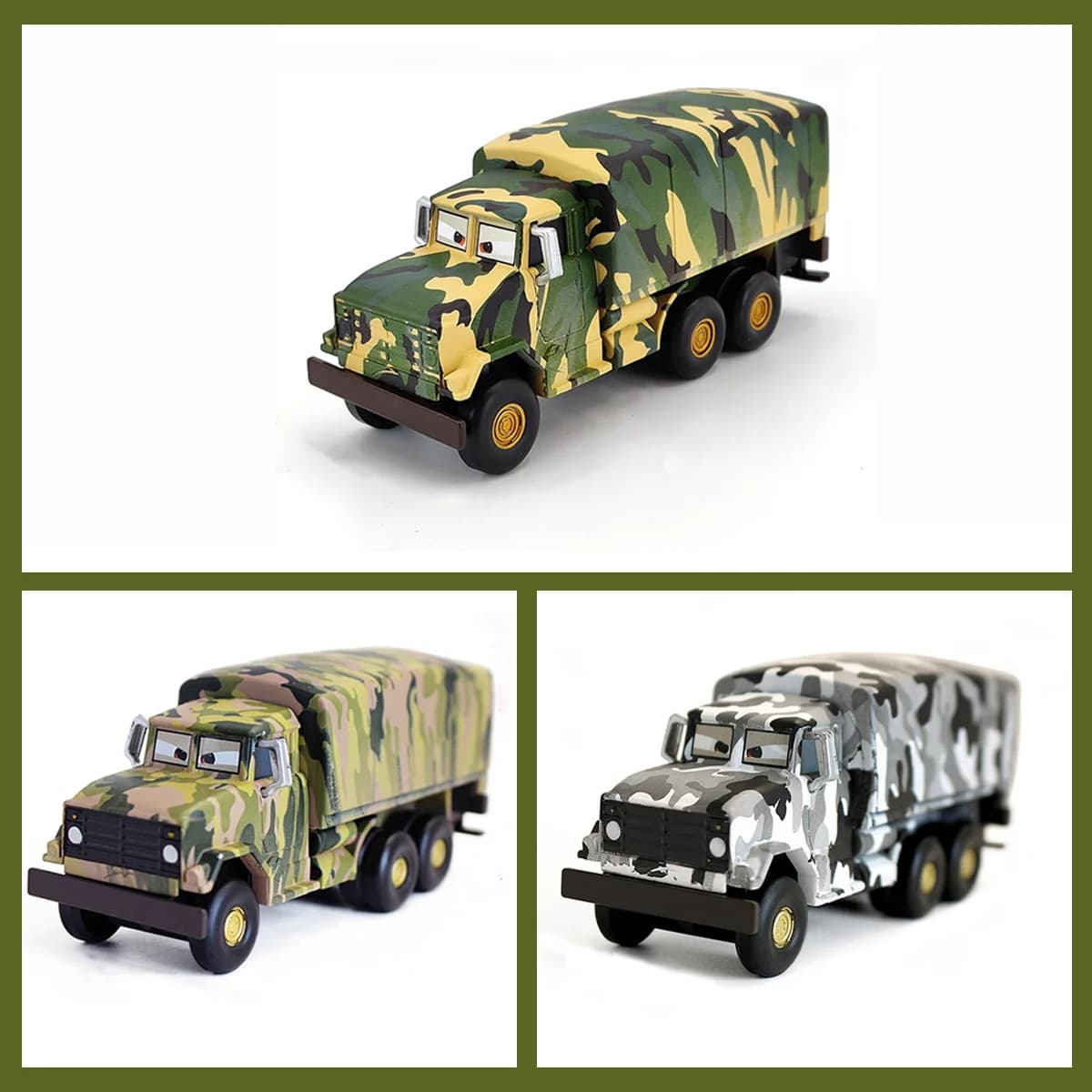 1PC Creative Camouflage Car Toy Model Christmas Gift Birthday Gift Collection Gift for Family, Friends, Classmates