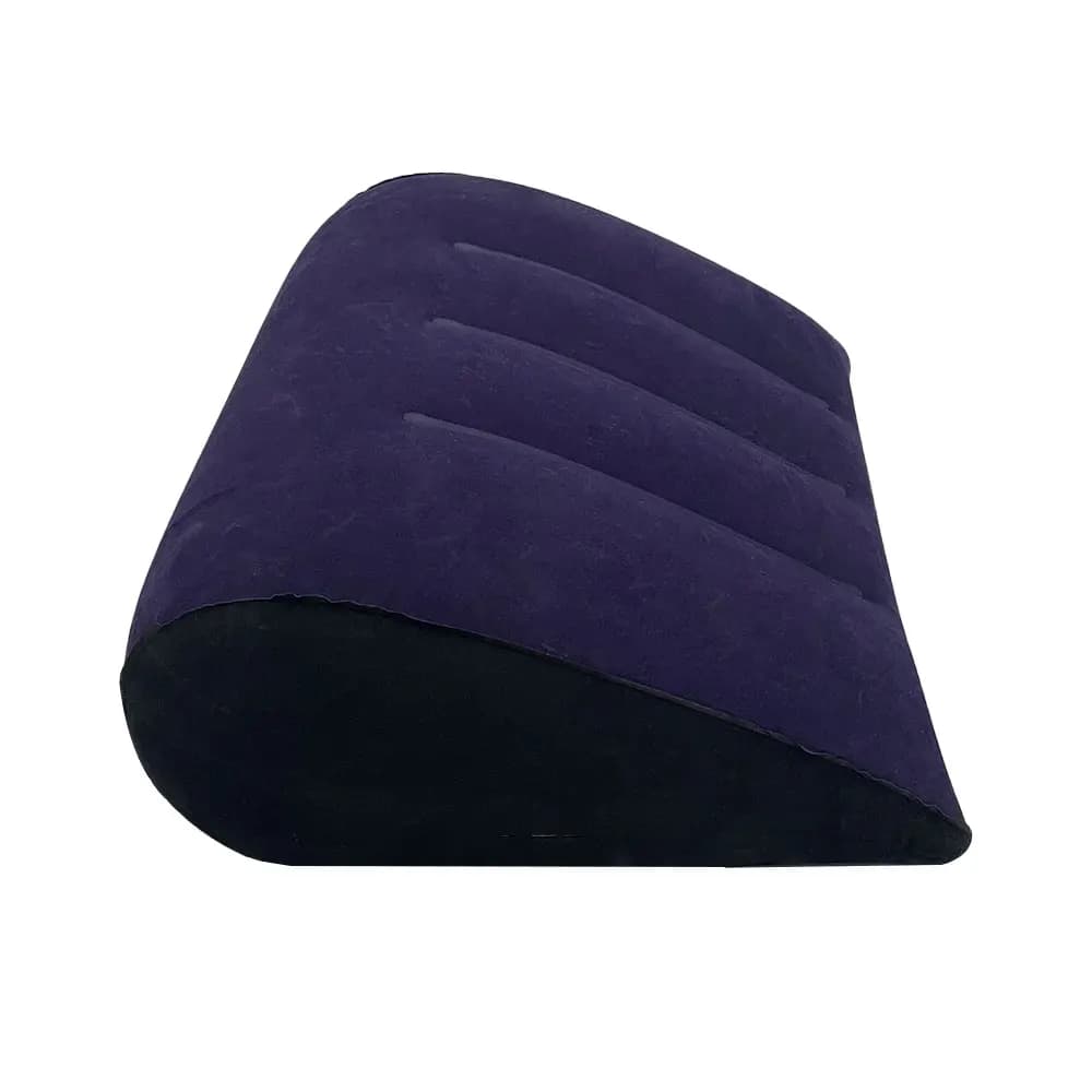 1pc cuscino triangolare gonfiabile supporto per la schiena della gamba lombare multiuso comodo cuscino con superficie floccata regalo