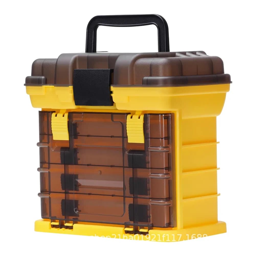 Box Bag, Fishing Equipment Container with Multi-Disappeared Design, Multi-layer Drawer Organizer