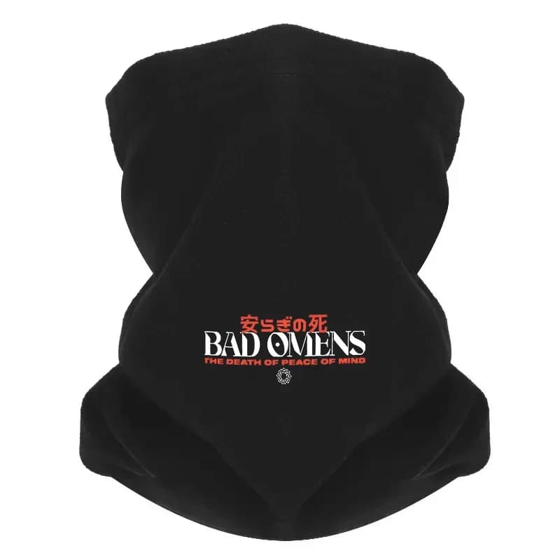 Disegno grafico dei cattivi presagi. Morte pace. Uomo Sciarpa antivento Maschera Ghetta per il collo Cappello Berretto da donna Copricapo Outdoor Mantieni caldo l'inverno Mult
